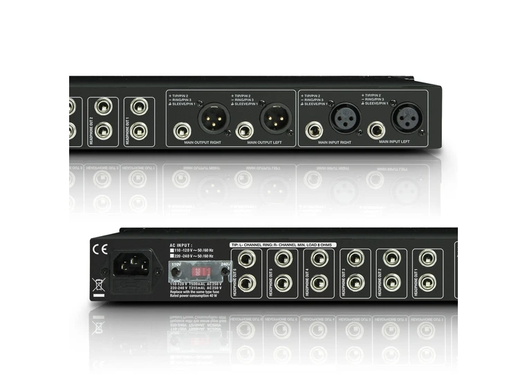 LD Systems HPA 6 - 19" Headphone Amplifier 6-channel 